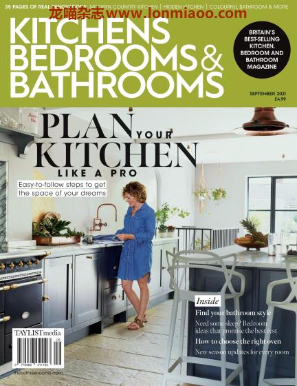 [英国版]Kitchens Bedrooms & Bathrooms 厨房卫浴杂志 2021年9月刊